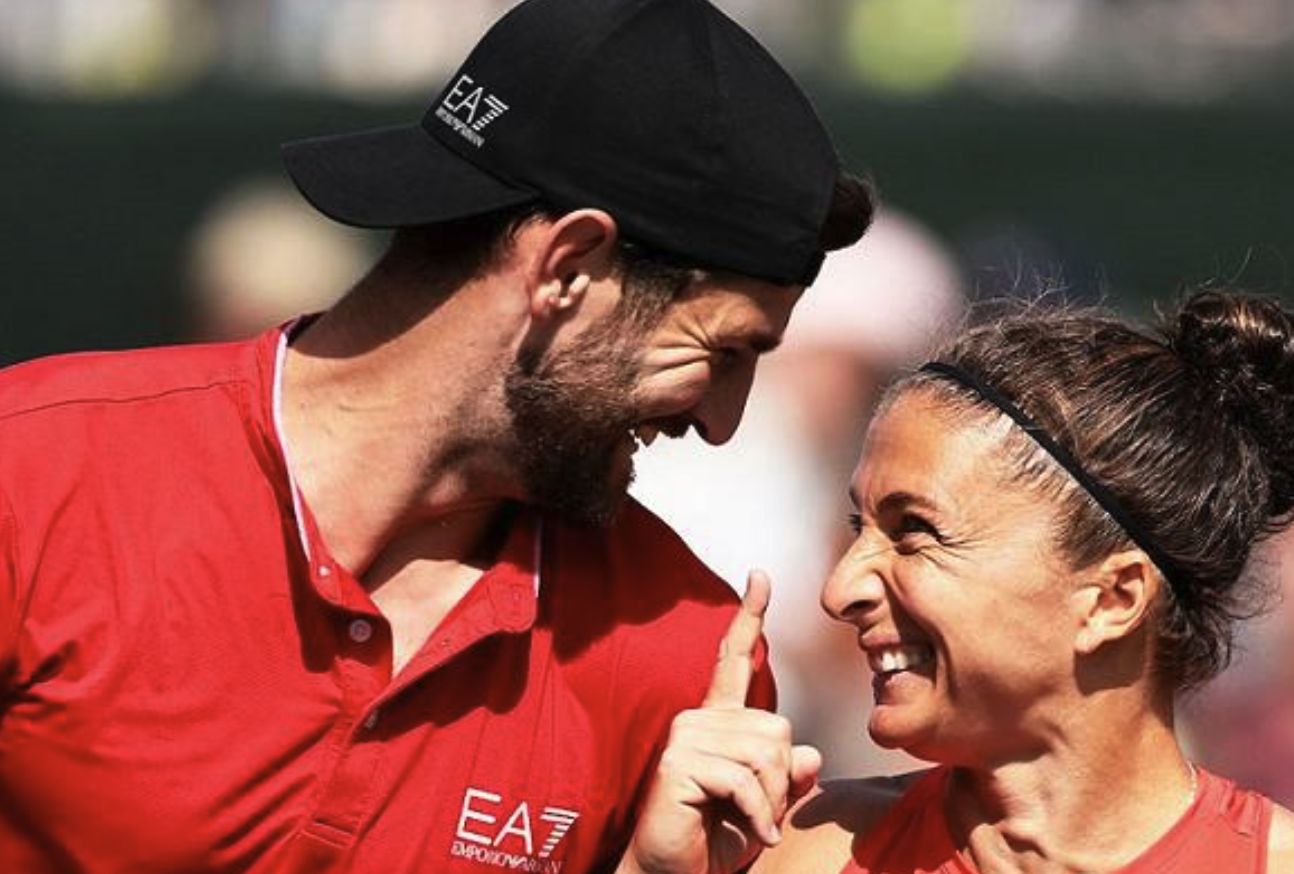 Sara Errani e Andrea Vavassori nella foto - Foto Getty Images