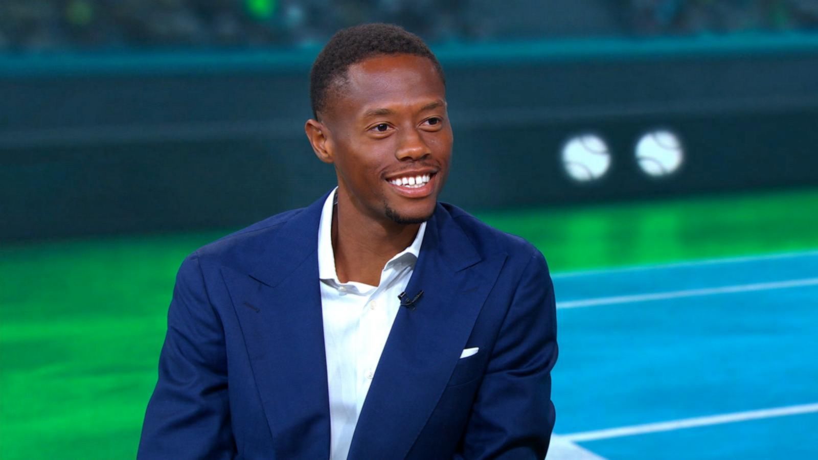 Chris Eubanks negli studi di Tennis Channel