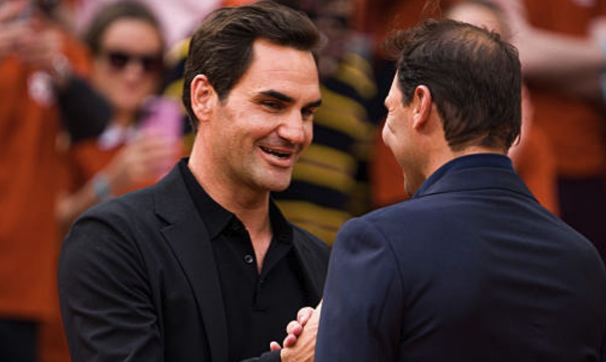 Roger Federer e Rafael Nadal nella foto - Foto getty images