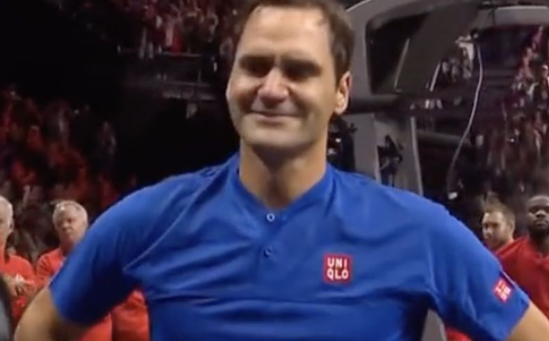 Roger Federer nella foto