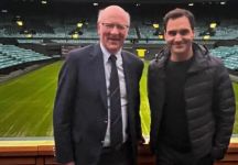 Roger Federer è tornato questo venerdì a Wimbledon