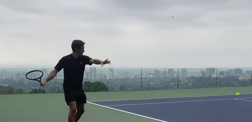 Roger Federer nella foto