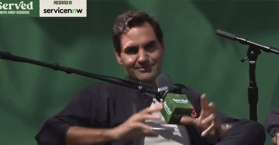 Roger Federer nella foto