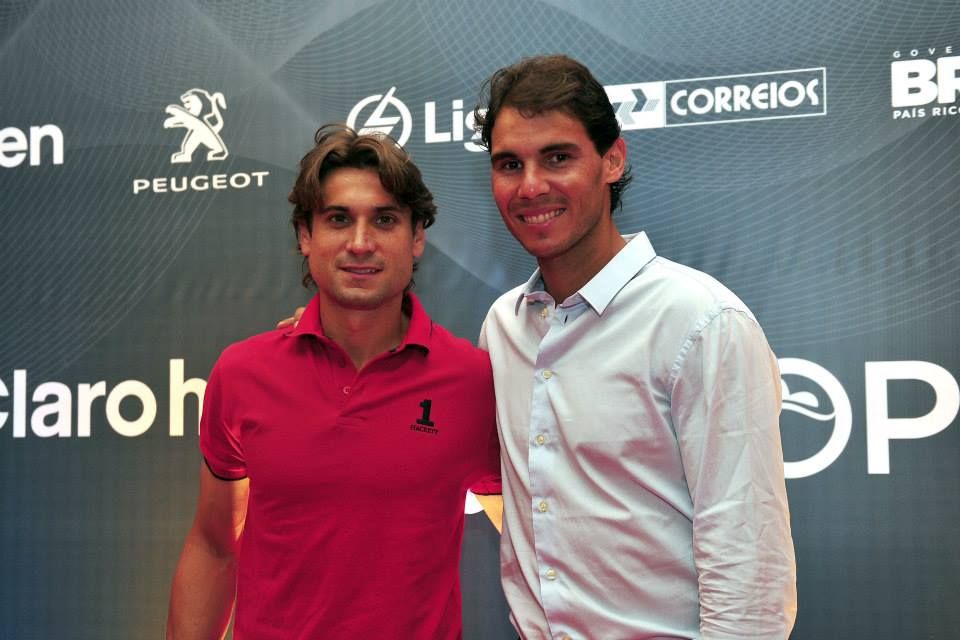 David Ferrer con Rafael Nadal