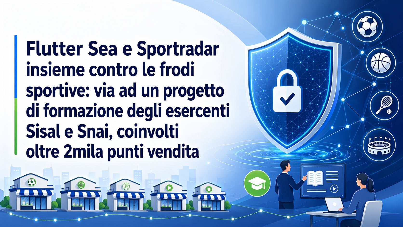 Flutter Sea e Sportradar insieme contro le frodi sportive: via ad un progetto di formazione degli esercenti Sisal e Snai, coinvolti oltre 2mila punti vendita