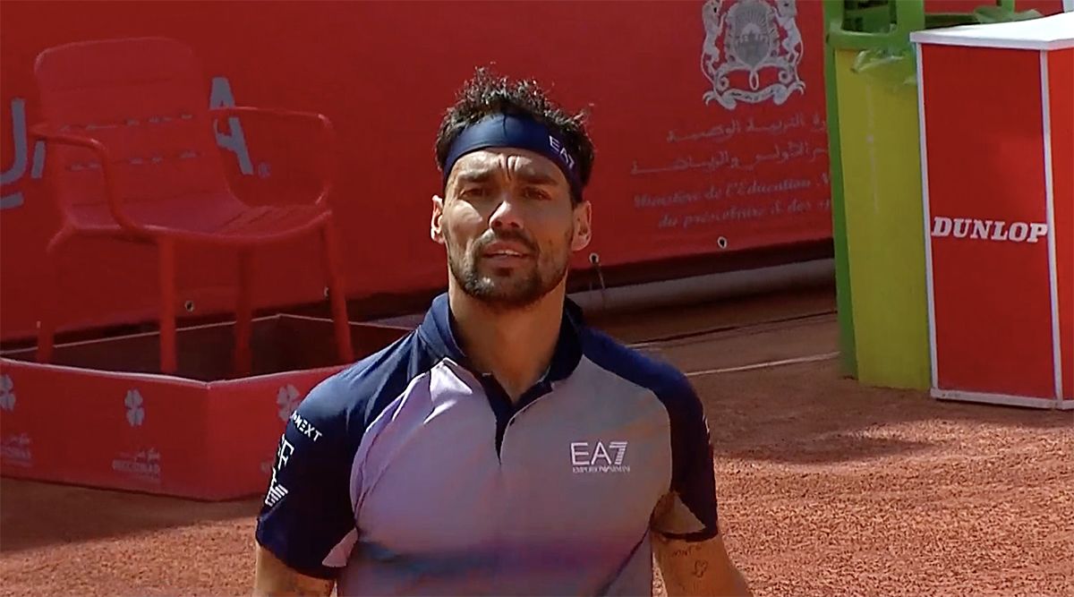 Fabio Fognini a Marrakech