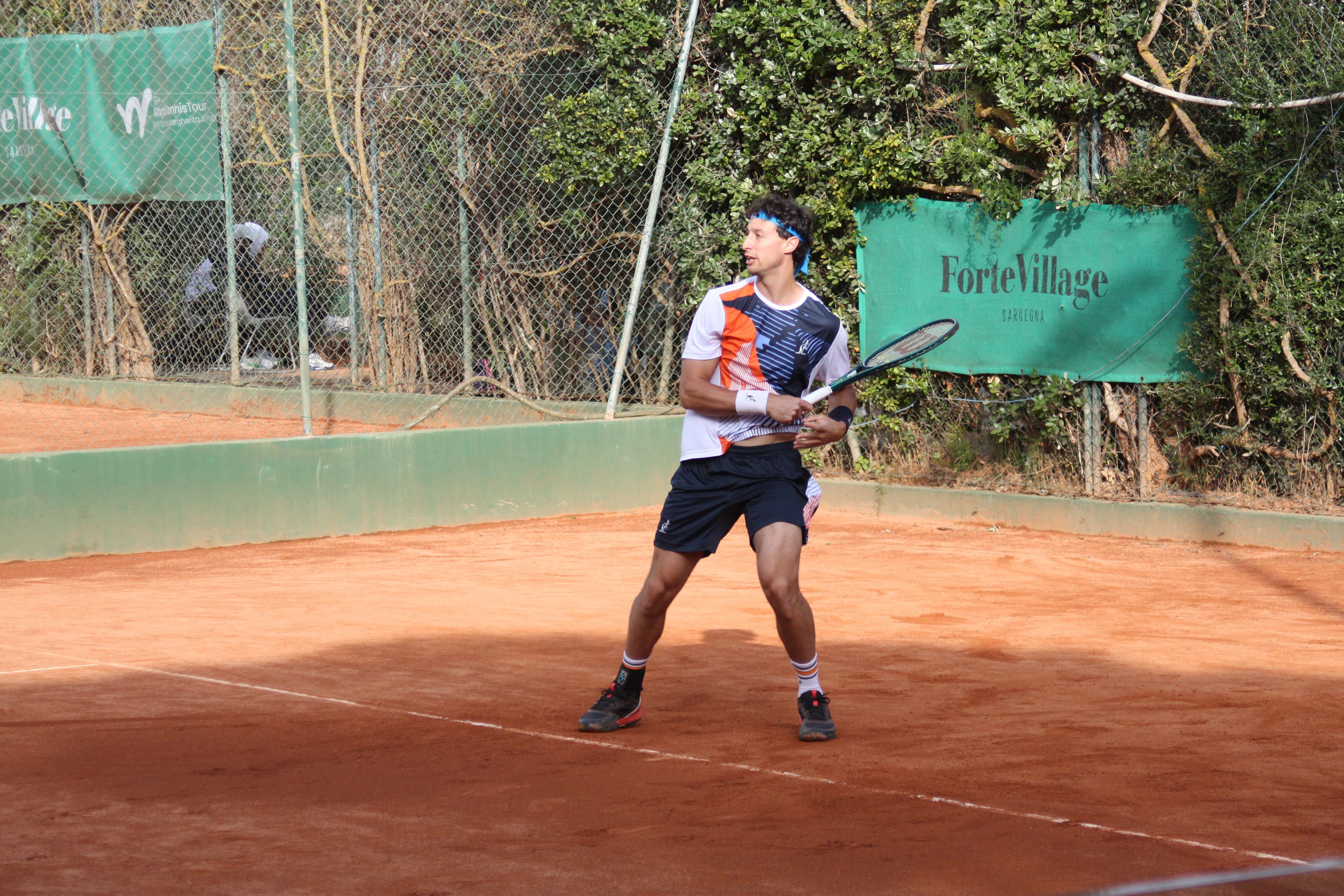 La testa di serie numero 6 Francesco Forti (foto Antonio Burruni)