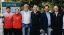 Tartarini, Panichi, Bronzetti, Cobolli, Bellucci e Furlan con i talenti di Tennis Foundation