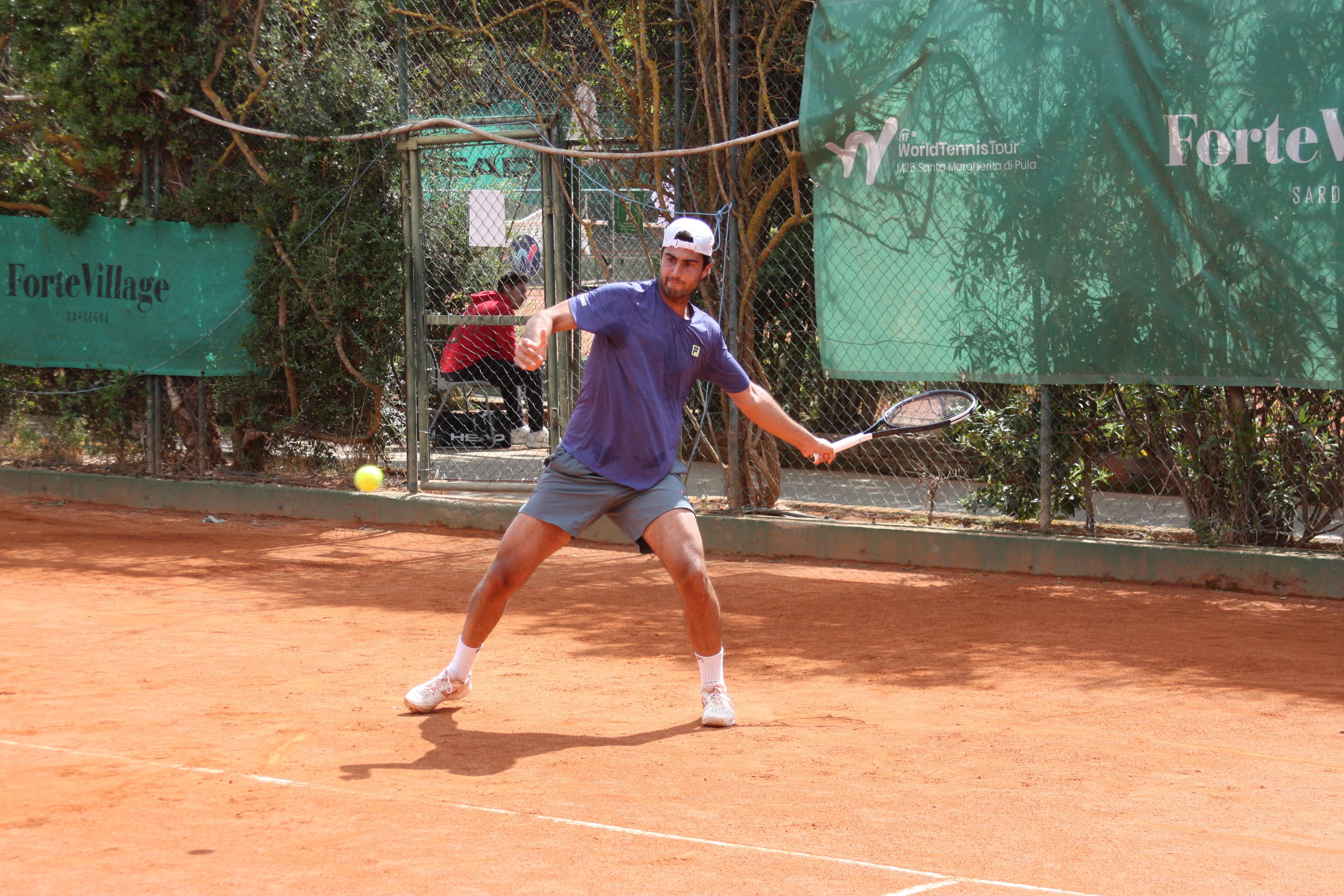 La testa di serie numero 2 Gianmarco Ferrari (foto Antonio Burruni)