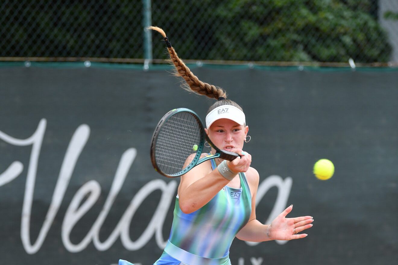 La milanese Carla Giambelli ha sconfitto in rimonta la testa di serie numero 2 Jana Kovackova (foto Francesco Panunzio)