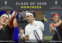 Federer, Del Potro, Kuznetsova: questi i candidati alla Hall of Fame 2026