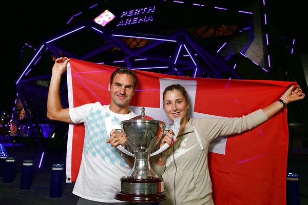 Federer e Bencic, gli ultimi vincitori della Hopman Cup nel 2019