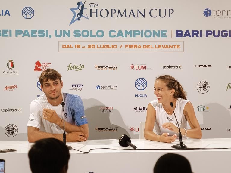 Flavio Cobolli e Lucia Bronzetti - Foto FITP