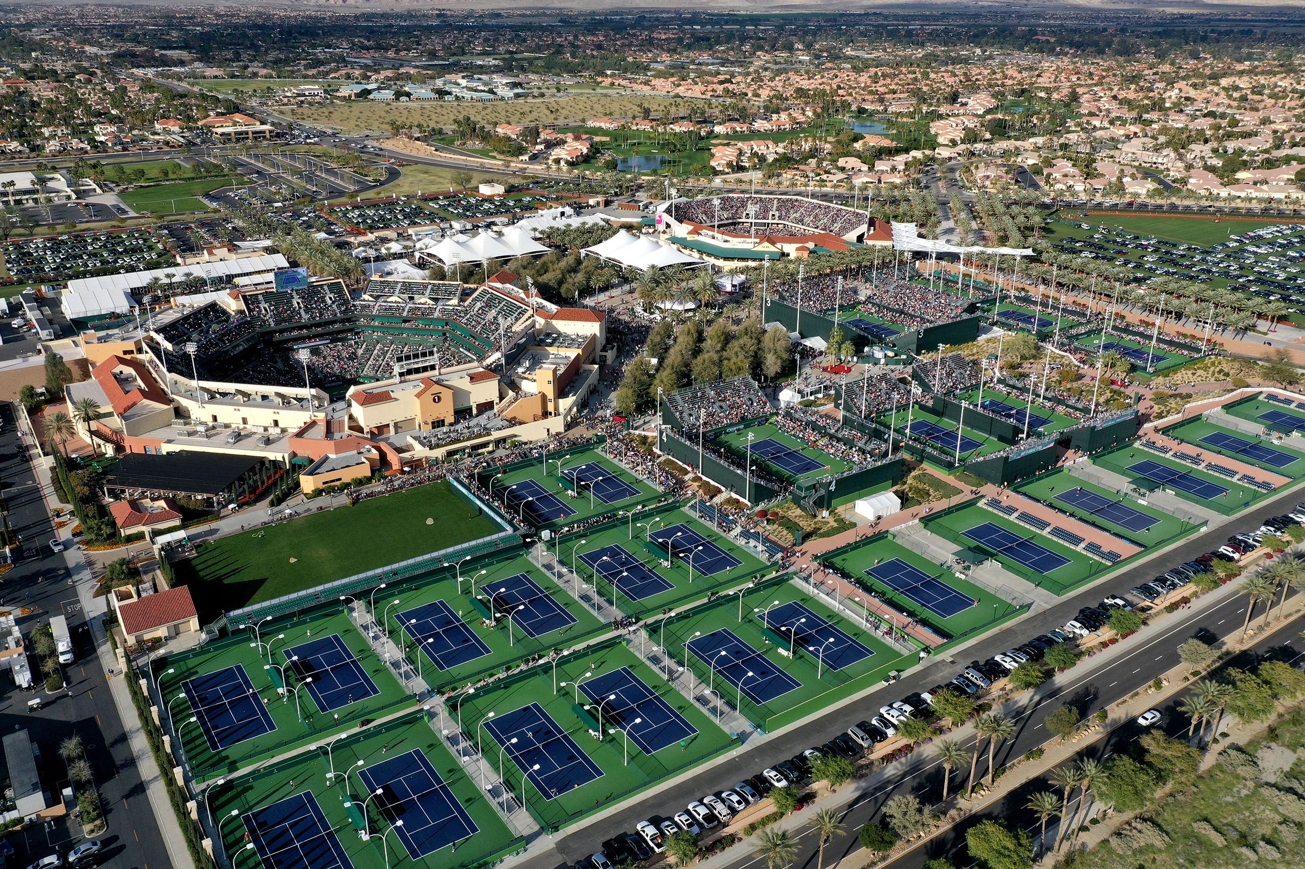 Lo stadio centrale di Indian Wells