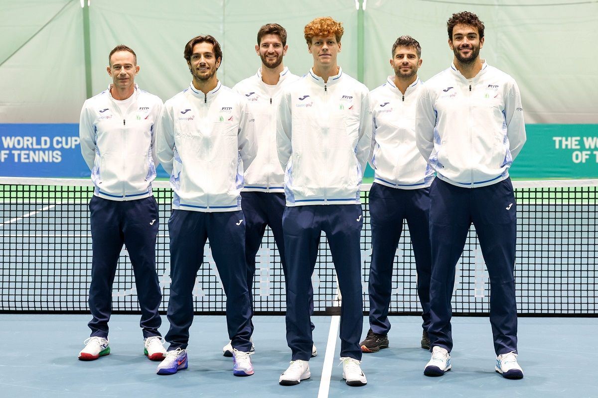 La squadra italiana di Davis Cup - foto Sposito (FITP)