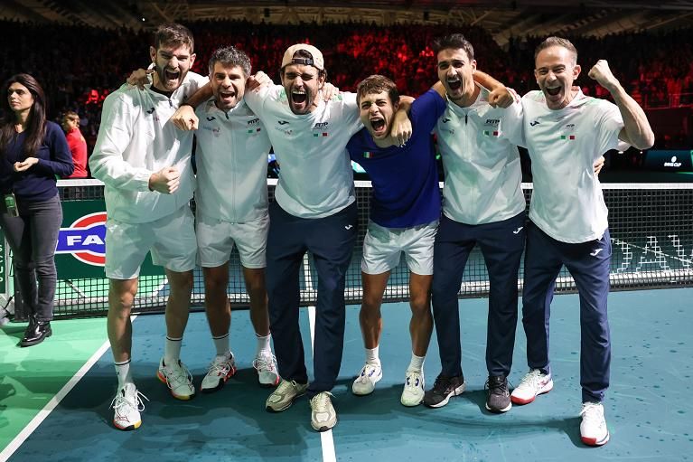 La squadra italiana vittoriosa