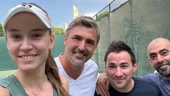 Goran Ivanisevic con Elena Rybakina