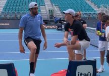 Sinner e Berrettini in campo insieme a Miami (video)