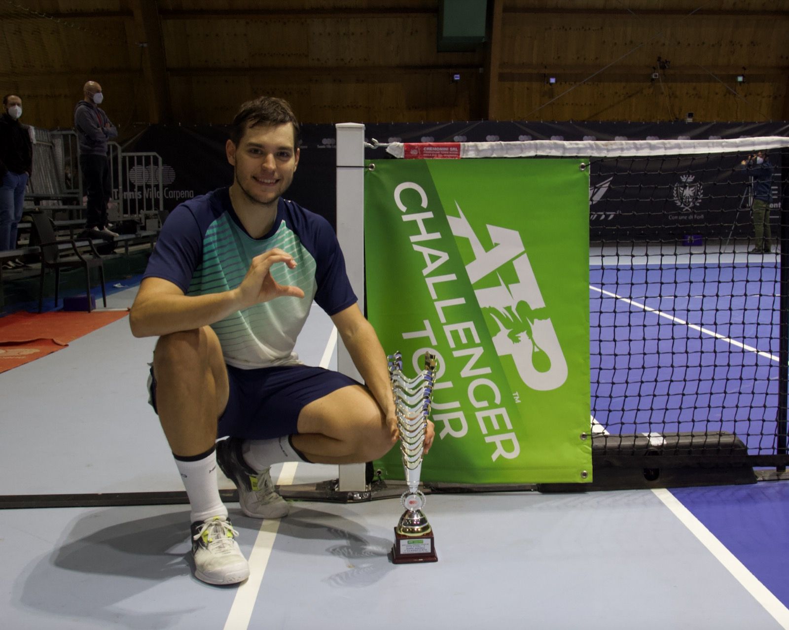 Nella foto, il vincitore del torneo Pavel Kotov