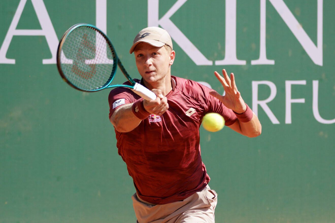 Martin Landaluce, classe 2006 da Madrid, ha conquistato i quarti di finale dell'Atkinsons Monza Open 26 (foto Luigi Leonardi)