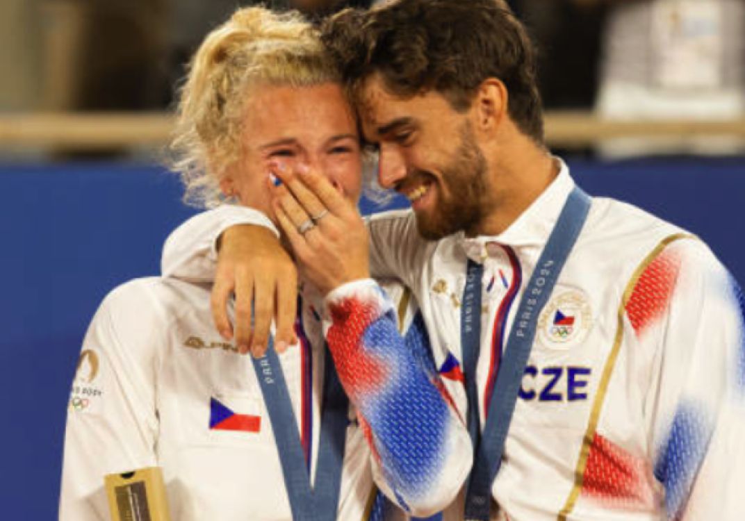 Katerina Siniakova e Tomas Machac nella foto - Foto Getty Images