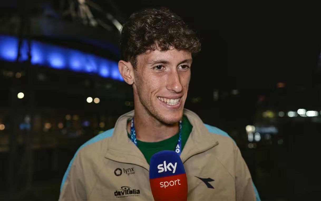 Francesco Maestrelli intervistato da Sky Sport a Melbourne