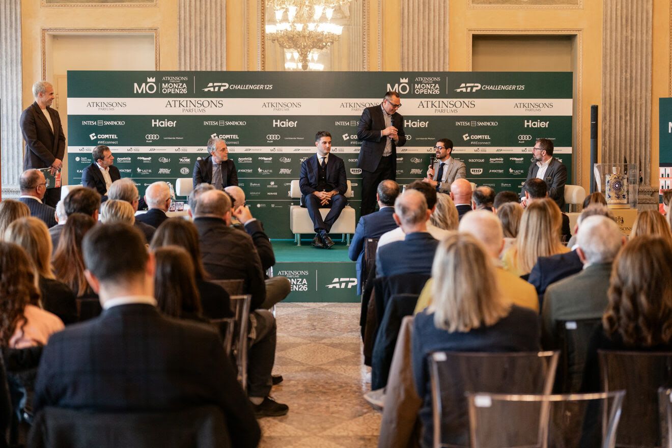 Presentato l&rsquo;Atkinsons Monza Open 26, torneo ATP Challenger 125 in programma dal 5 al 12 aprile al Villa Reale Tennis (foto Luigi Leonardi)