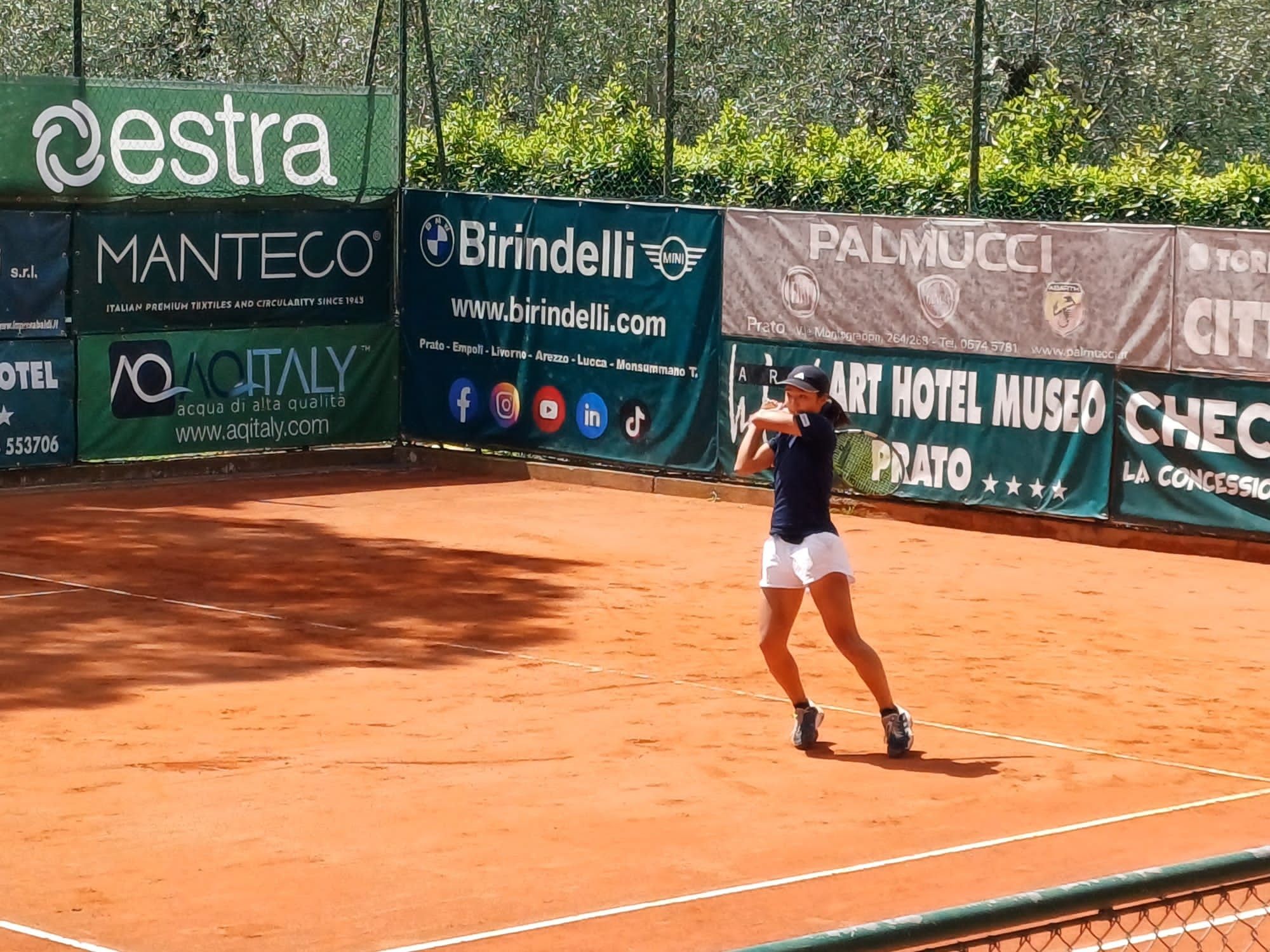 La 13 enne giapponese Sakiho Miyazawa partita dalle quali conquista la semifinale contro Sveva Pieroni - Foto Piero Camel e Francesco Bolognini
