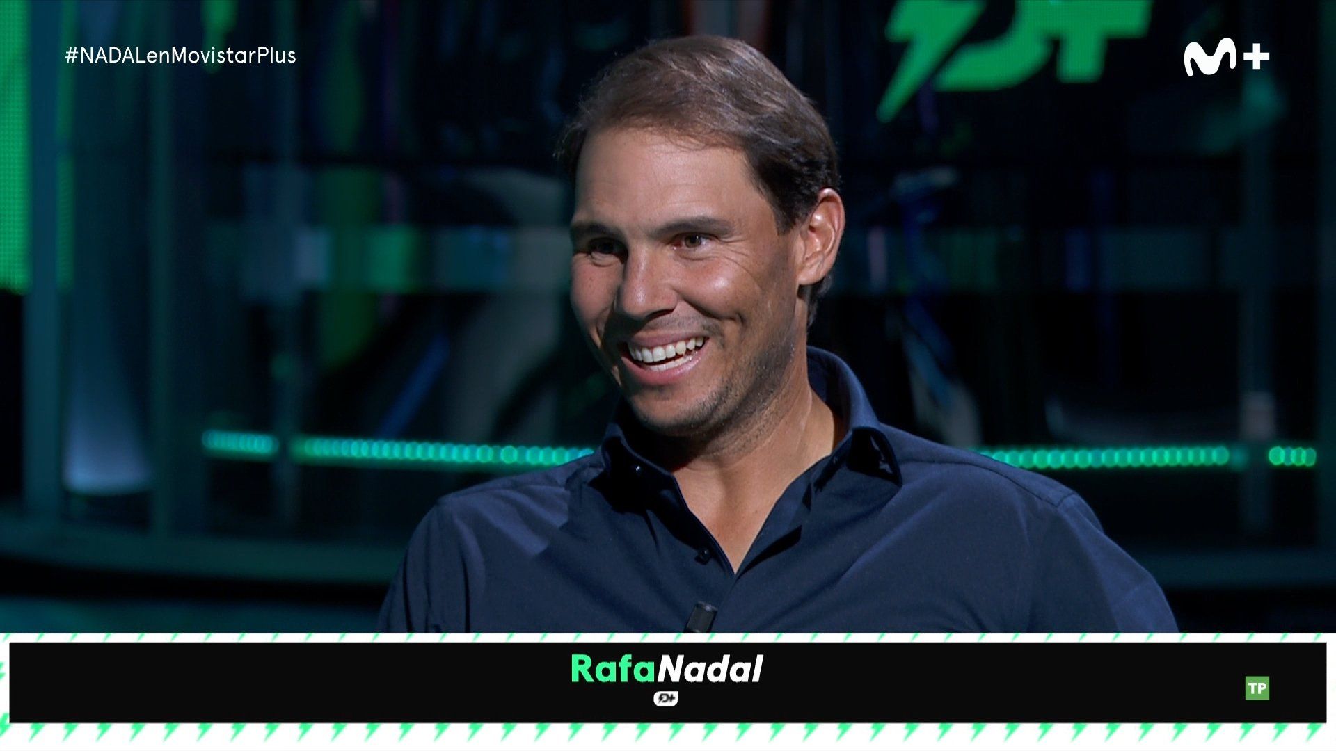 Rafael Nadal nel corso dell'intervista