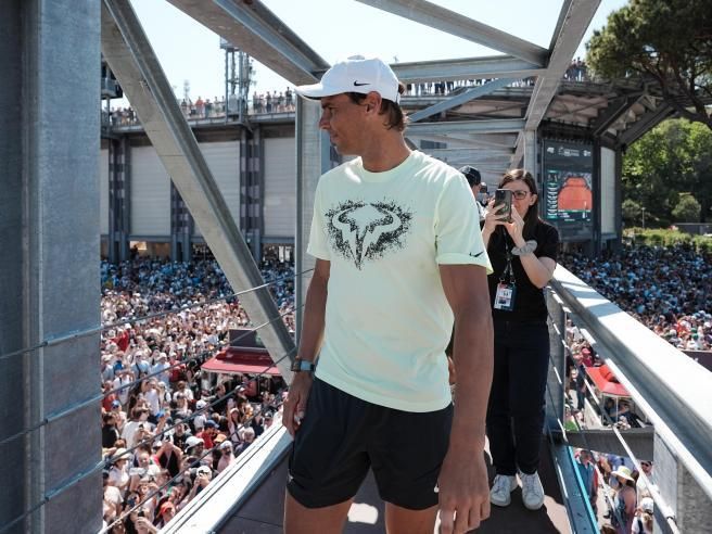 Nadal sulla passerella degli Internazionali a Roma