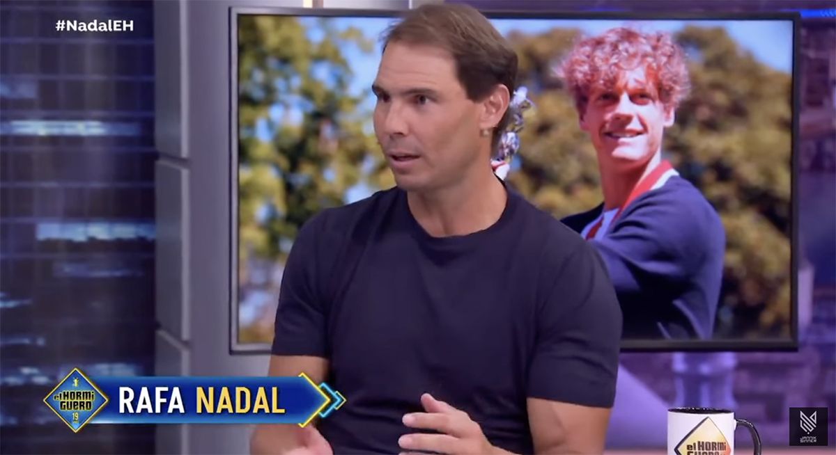 Rafa Nadal nel corso del programma tv