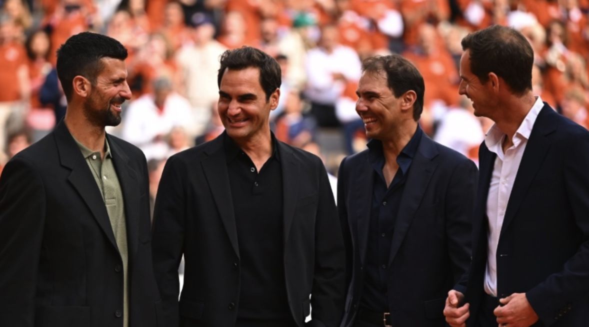 Rafael Nadal insieme ai Big 4 - Foto Getty