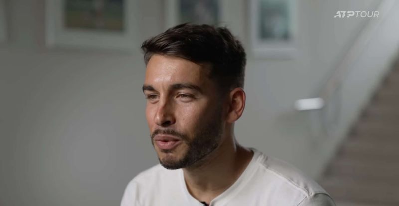Giacomo Naldi in una cilp per il sito ATP