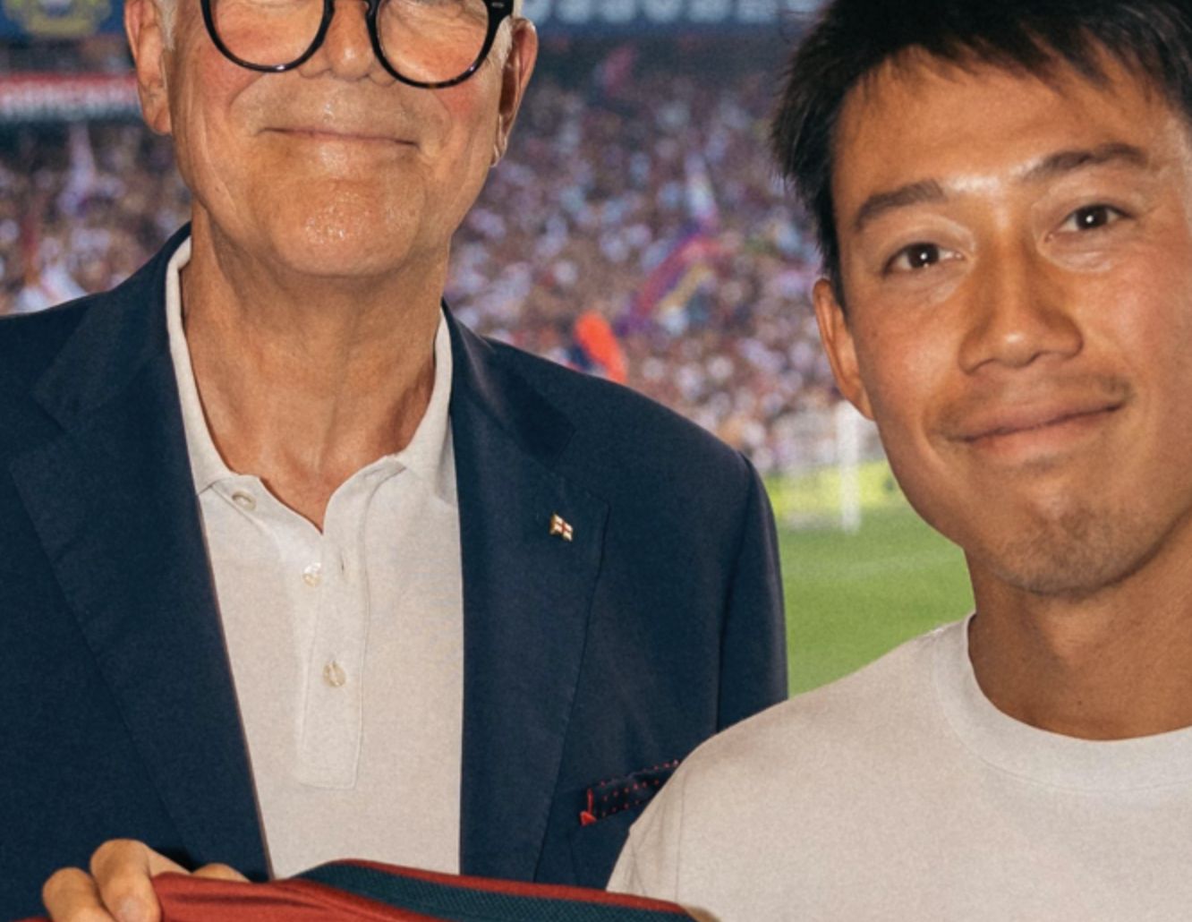 Immagini di oggi da Genova. Kei Nishikori