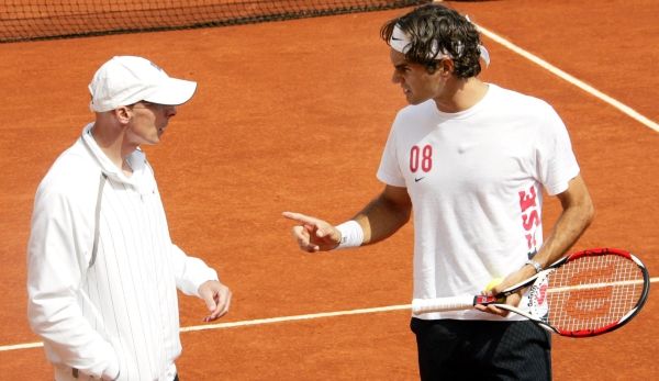 Pierre Paganini con Roger Federer