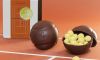 Per celebrare Torino capitale mondiale del tennis, Guido Gobino ha realizzato una palla da tennis di cioccolato in limited edition