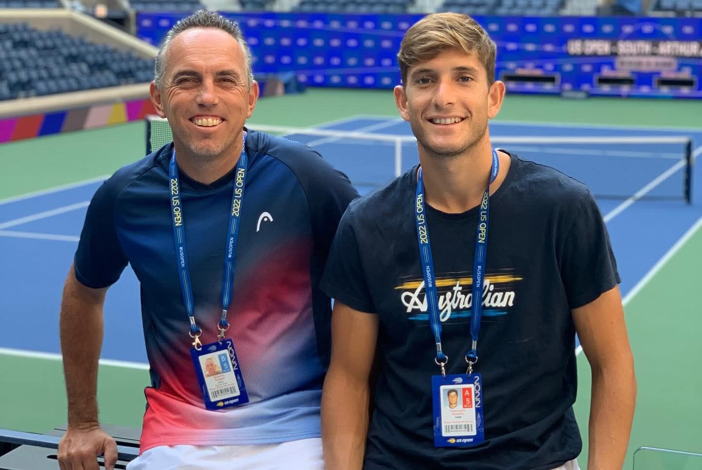 Francesco Passaro con il suo ex coach Tarpani
