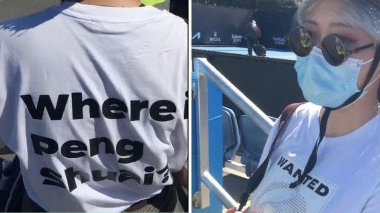 La maglietta contestata all'Australian Open