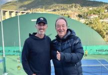 Darren Cahill in visita al Piatti Tennis Center