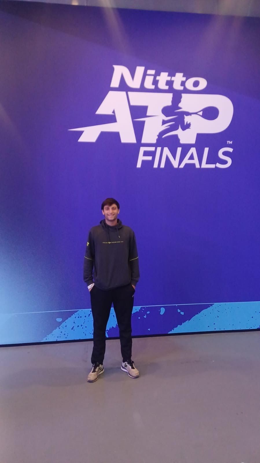 Gabriele Piraino sparring partner alle Nitto Atp Finals di Torino