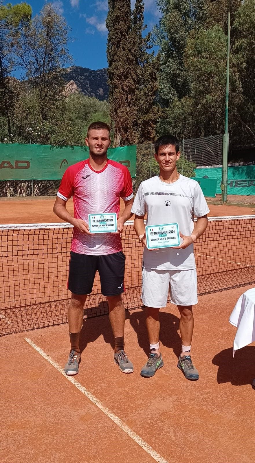 Il vincitore ed il finalista del torneo di Pula