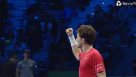 Melhores momentos Novak Djokovic x Taylor Fritz pelo ATP Finals (2-0)