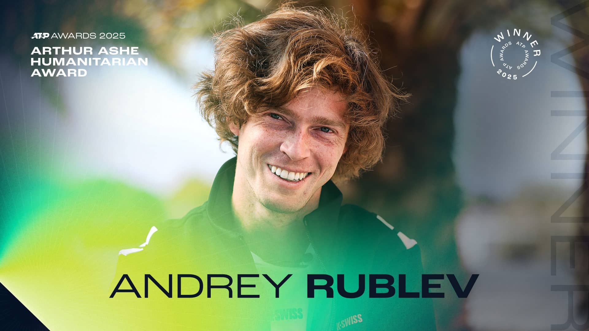 La infografica ATP con l'Award per Rublev
