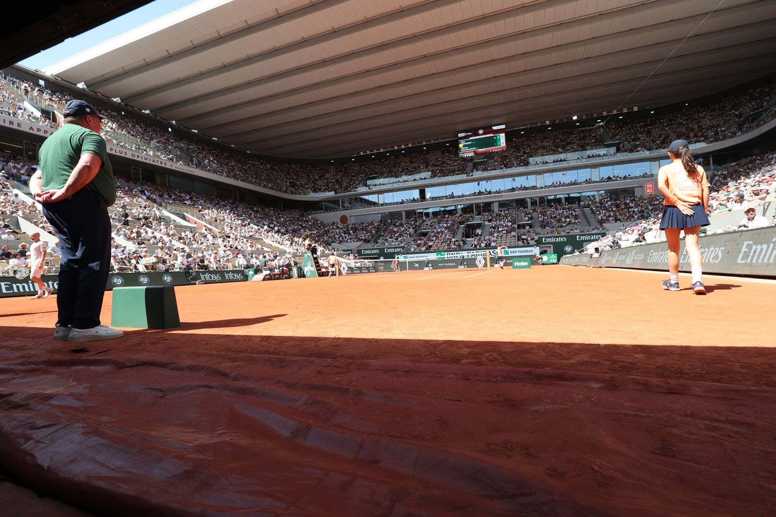 Il campo centrale del Roland Garros - Foto Patrick Boren