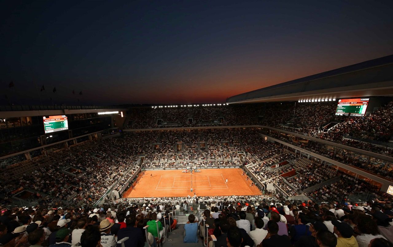 Lo stadio Chatrier a Roland Garros (foto Patrick Boren)