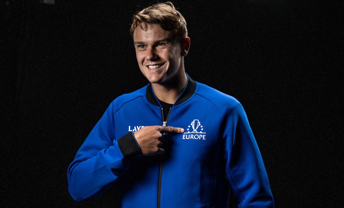 Rune con la casacca del team Europe (foto Laver Cup)