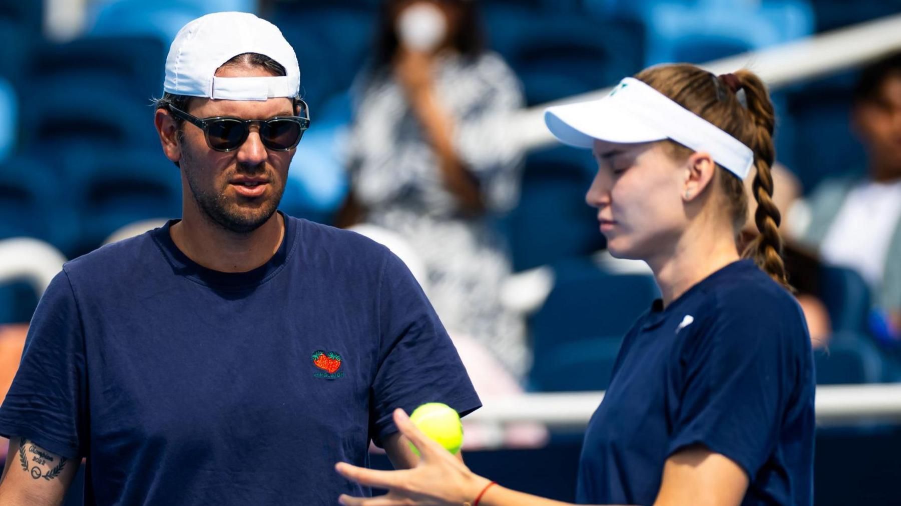 Elena Rybakina e Stefano Vukov