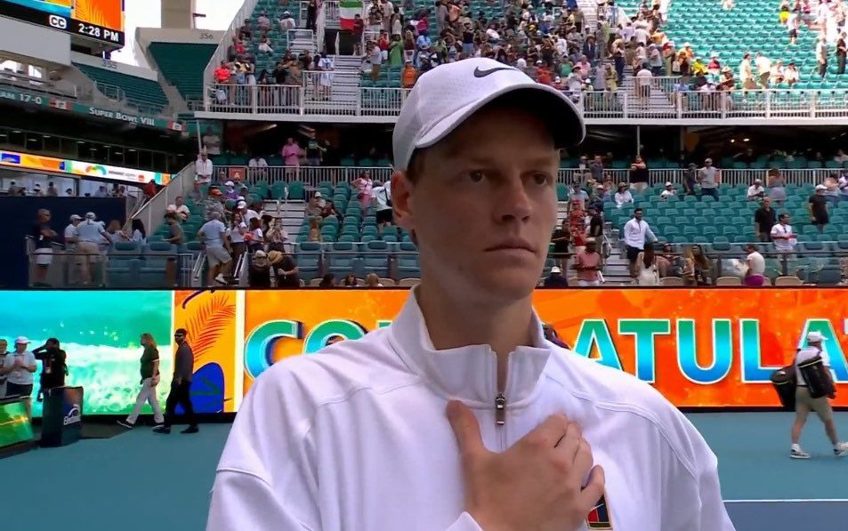 Jannik Sinner nella foto