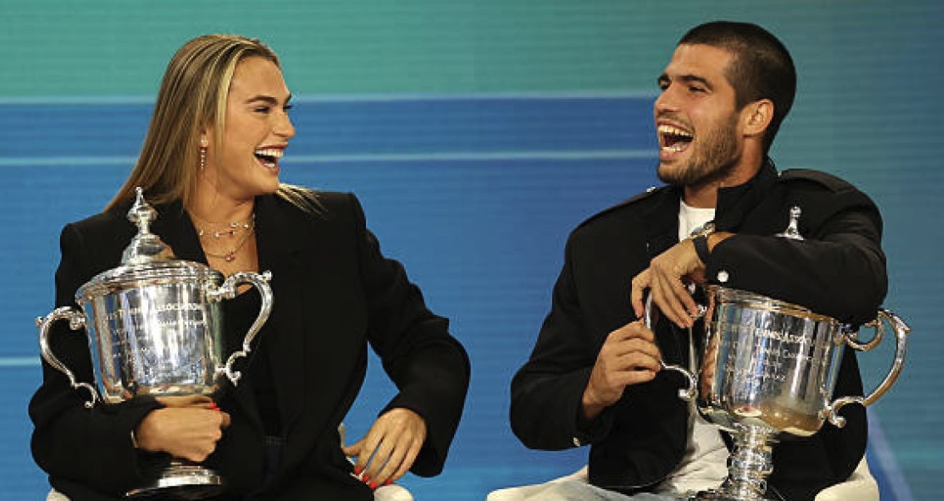 Carlos Alcaraz e Aryna Sabalenka nella foto - Foto Getty Images
