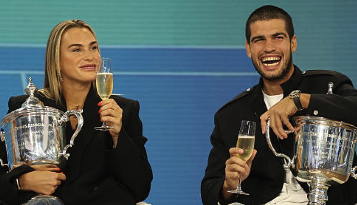 Carlos Alcaraz e Aryna Sabalenka nella foto - Foto Getty Images